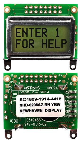 NHD-0208AZ-RN-YBW