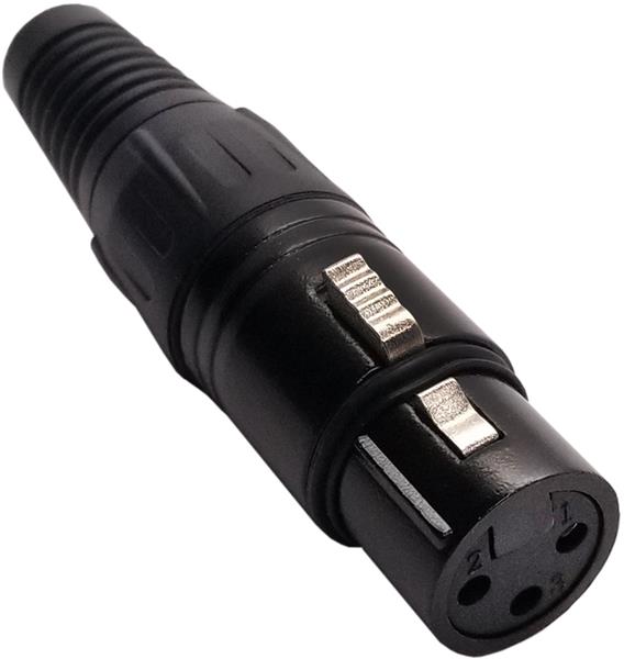 IO-XLR3-F-BK