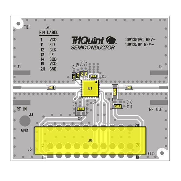 TQM8M9075-PCB 0.3-4.0GHZ EVAL BRD